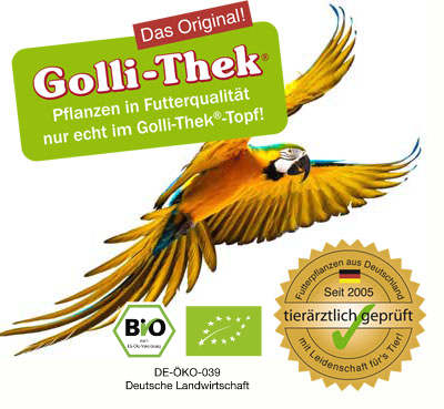 Das Original! Pflanzen in Futterqualität - nur echt im Golli-Thek®-Topf! Alle unsere Futterpflanzen sind tierärztlich geprüft! Das Original! Pflanzen in Futterqualität - nur echt im Golli-Thek®-Topf! Alle unsere Futterpflanzen sind tierärztlich geprüft!